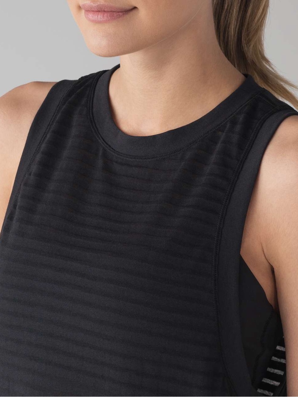 lululemon athletica Black Ribbed Tank Top - muscle tank style